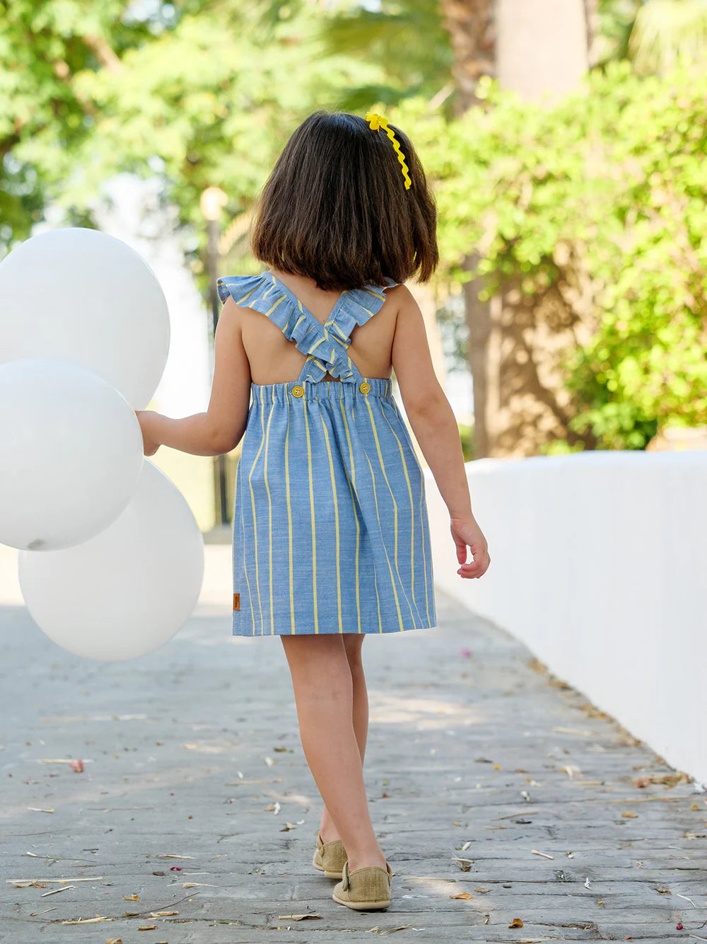 Cocote Baby & Kids Vestido Rayas Azul y Verde