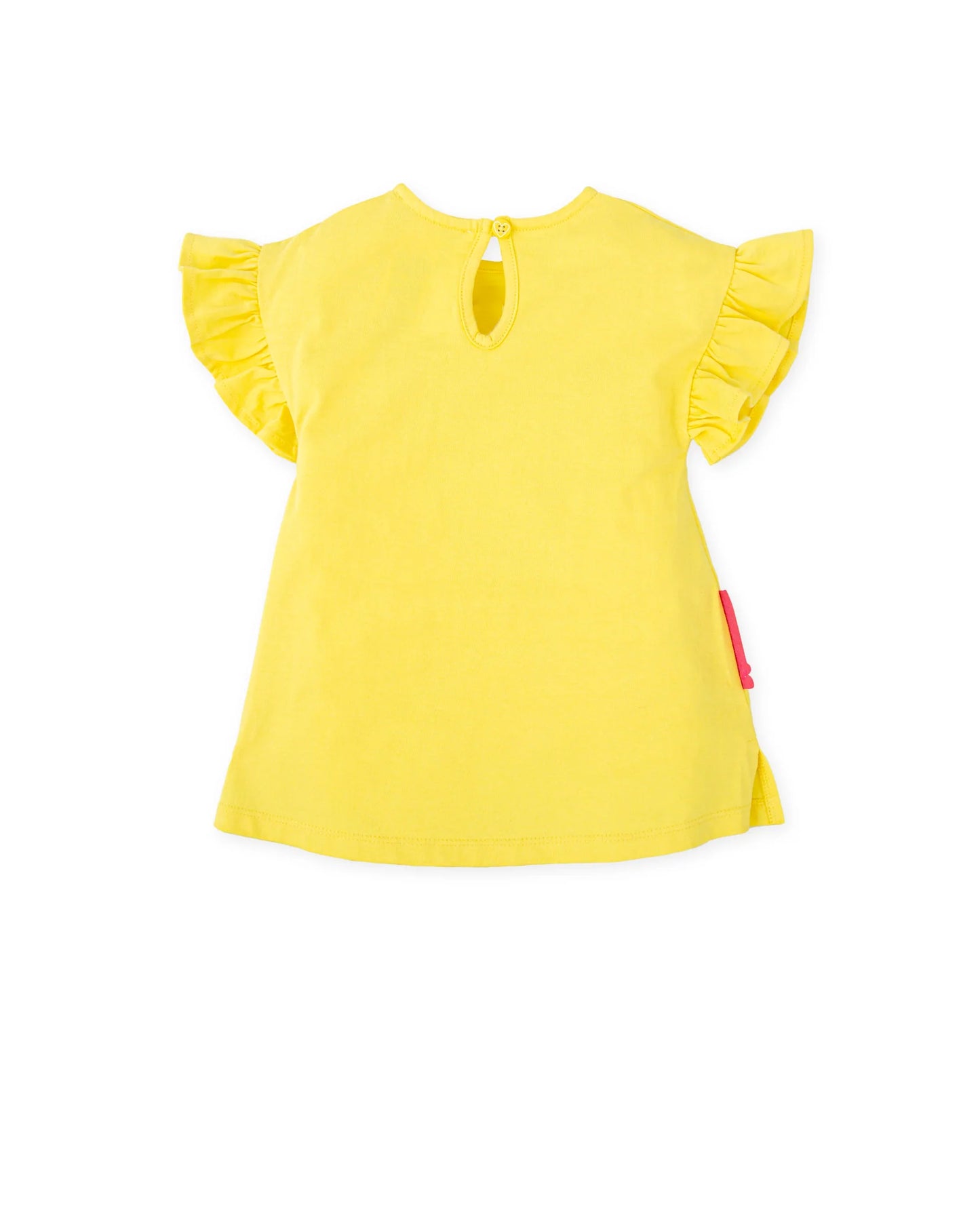 AGATHA RUIZ DE LA PRADA BABY VESTIDO AMARILLO CON CORAZONES NIÑA