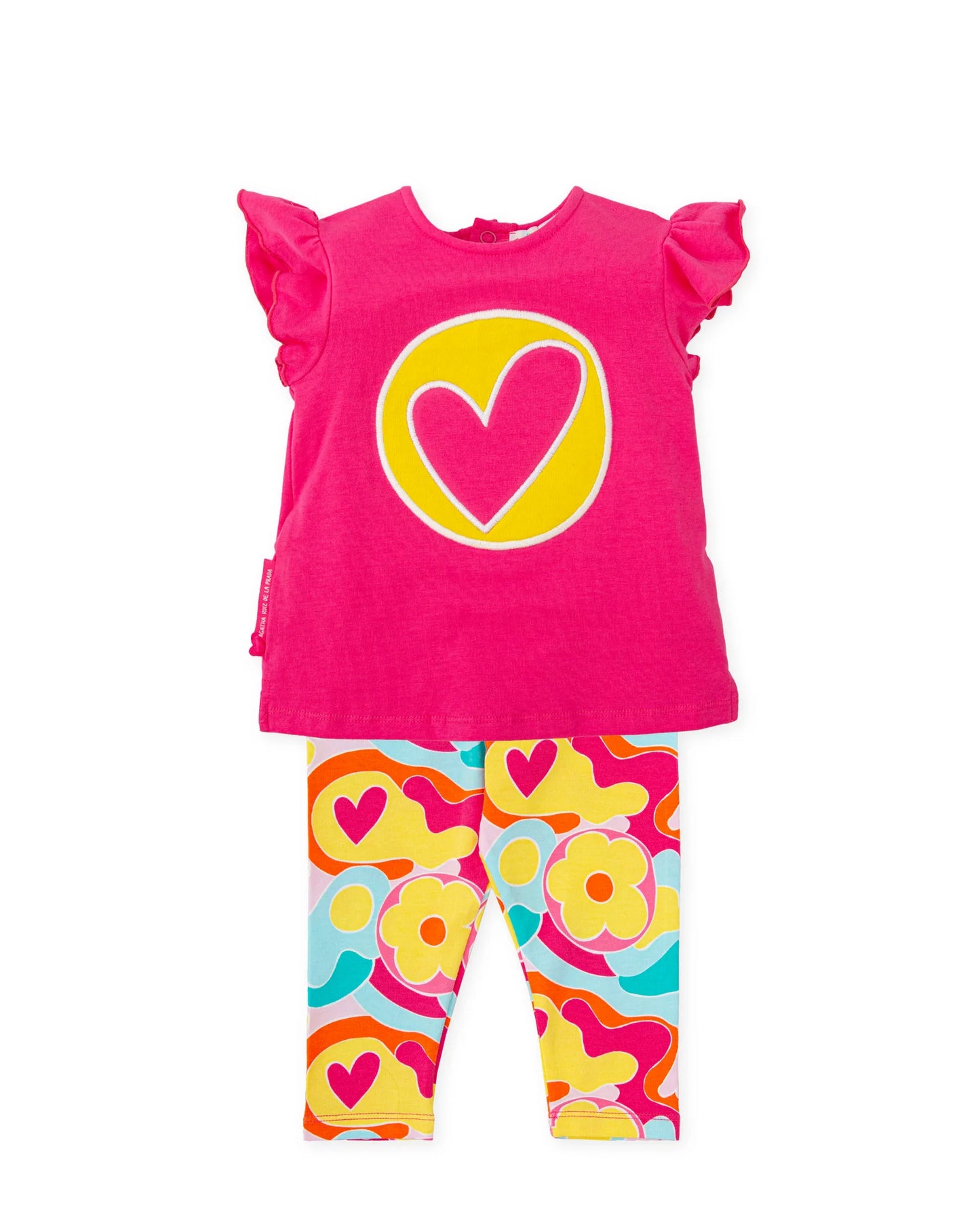 AGATHA RUIZ DE LA PRADA BABY CONJUNTO 2 PZAS. CORAZÓN FUCSIA NIÑA