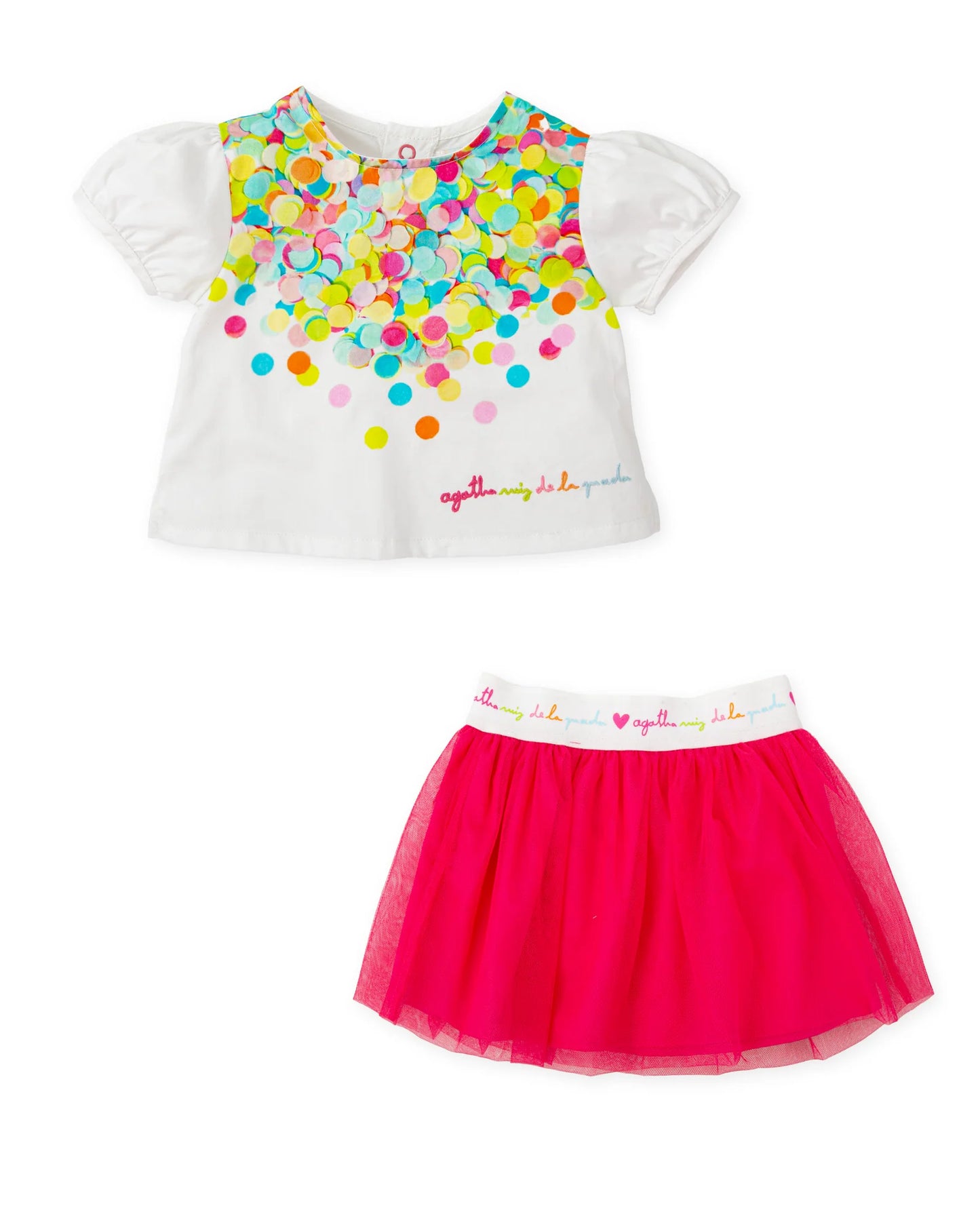 AGATHA RUIZ DE LA PRADA BABY FALDA CON CAMISA CONFETI NIÑA