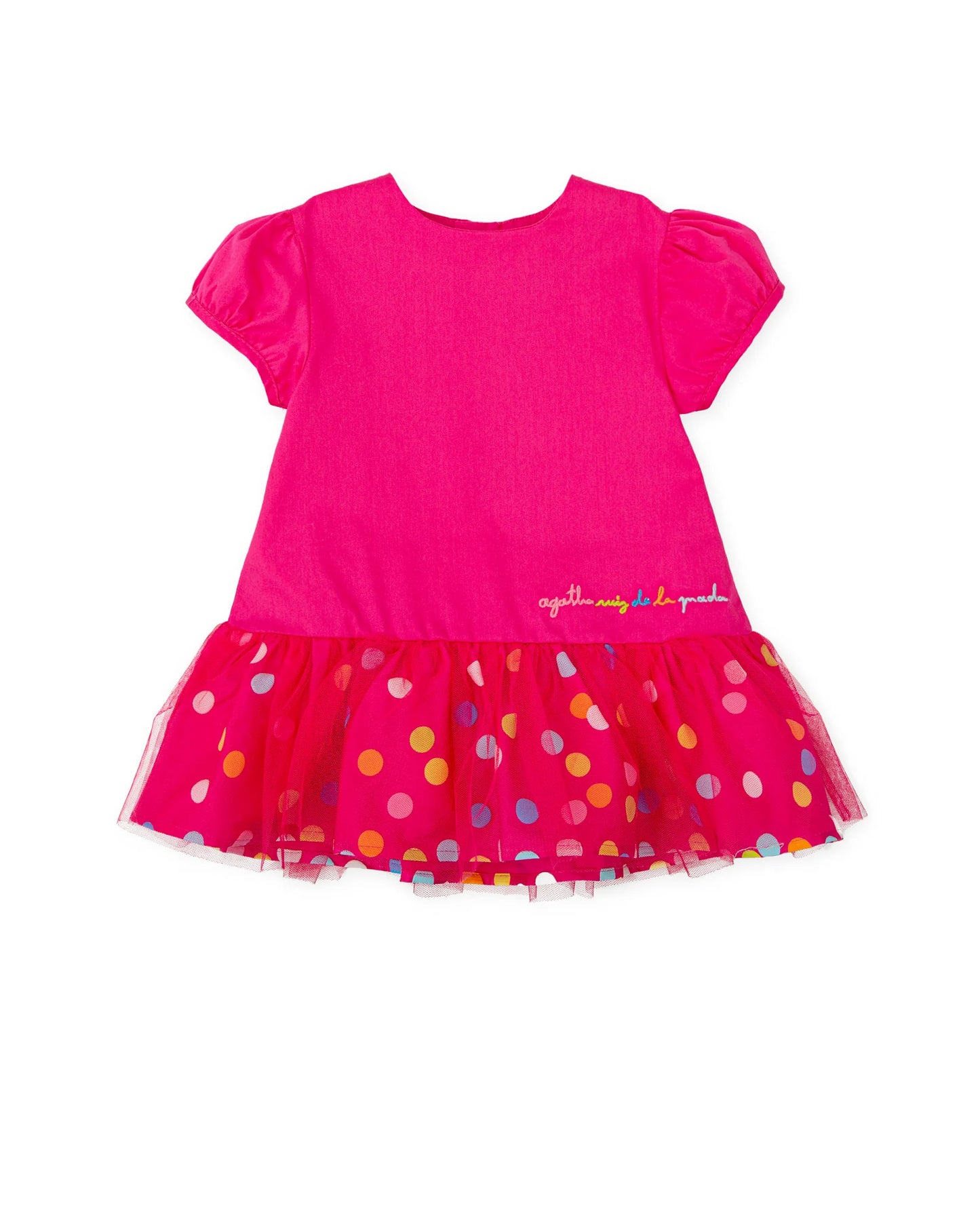 AGATHA RUIZ DE LA PRADA BABY VESTIDO FUCSIA CONFETI NIÑA