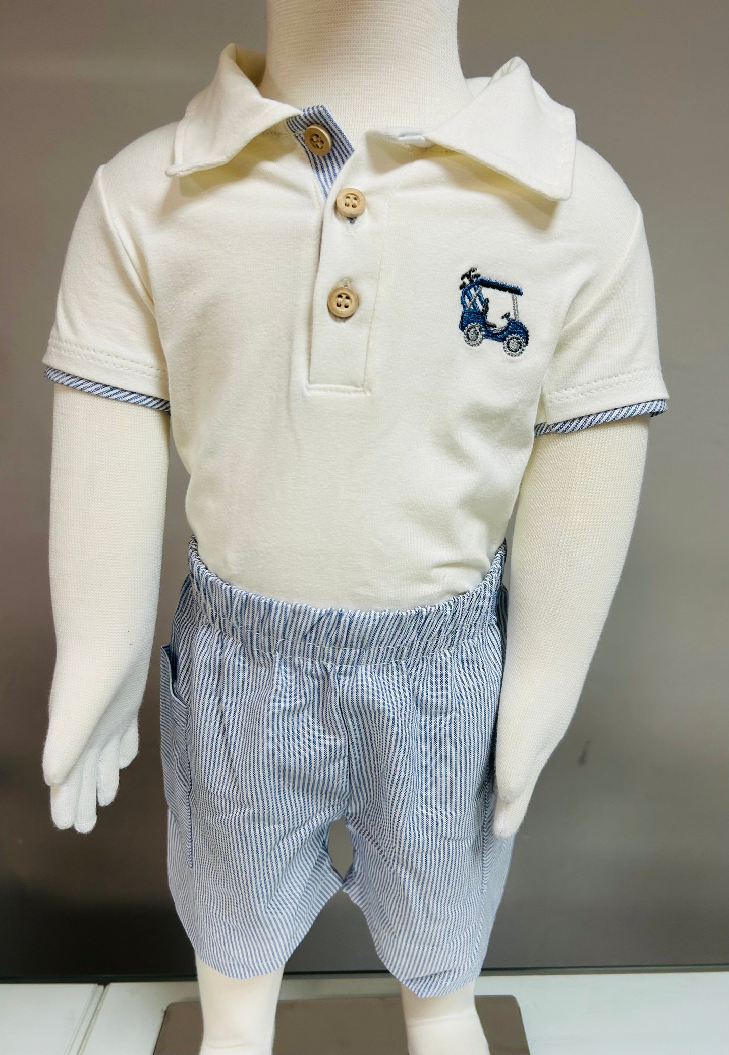 Milon Conjunto Body Azul Carrito Golf