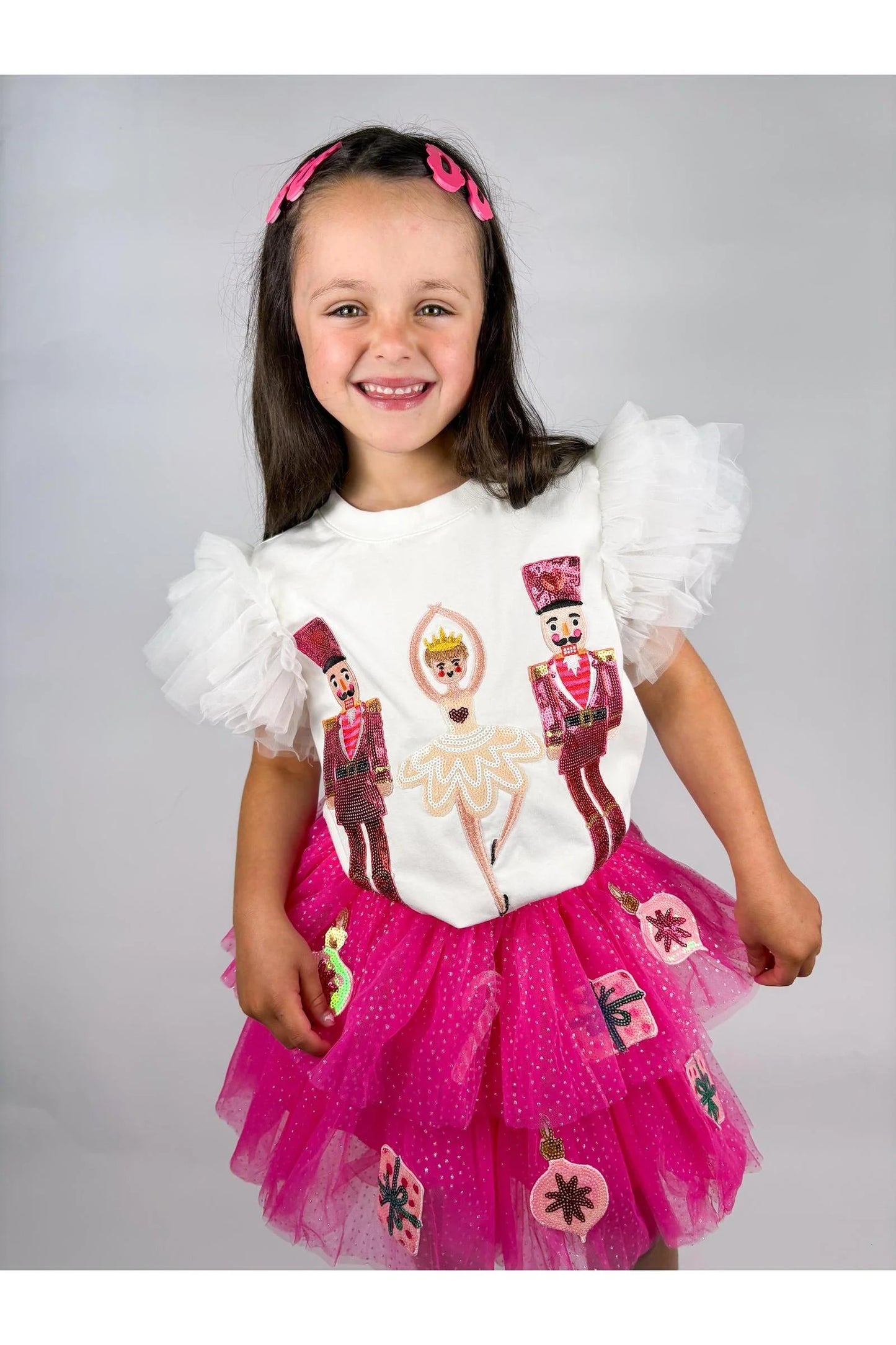 TWD NUTCRACKER AND BALLERINA PATCHED TOP