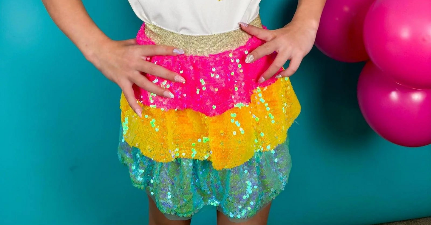 TWD Neón Sequins Skirt