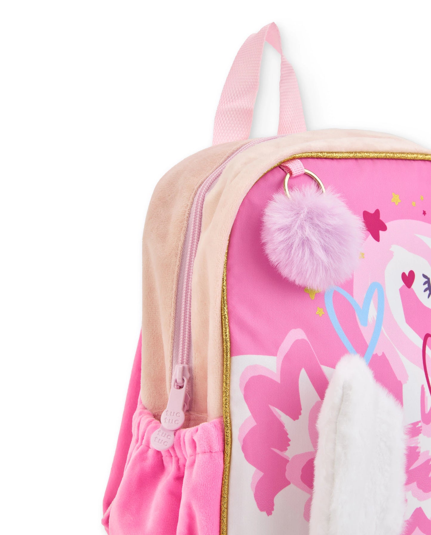 Tuc Tuc Mochila para niña en rosa con estampado de cisne