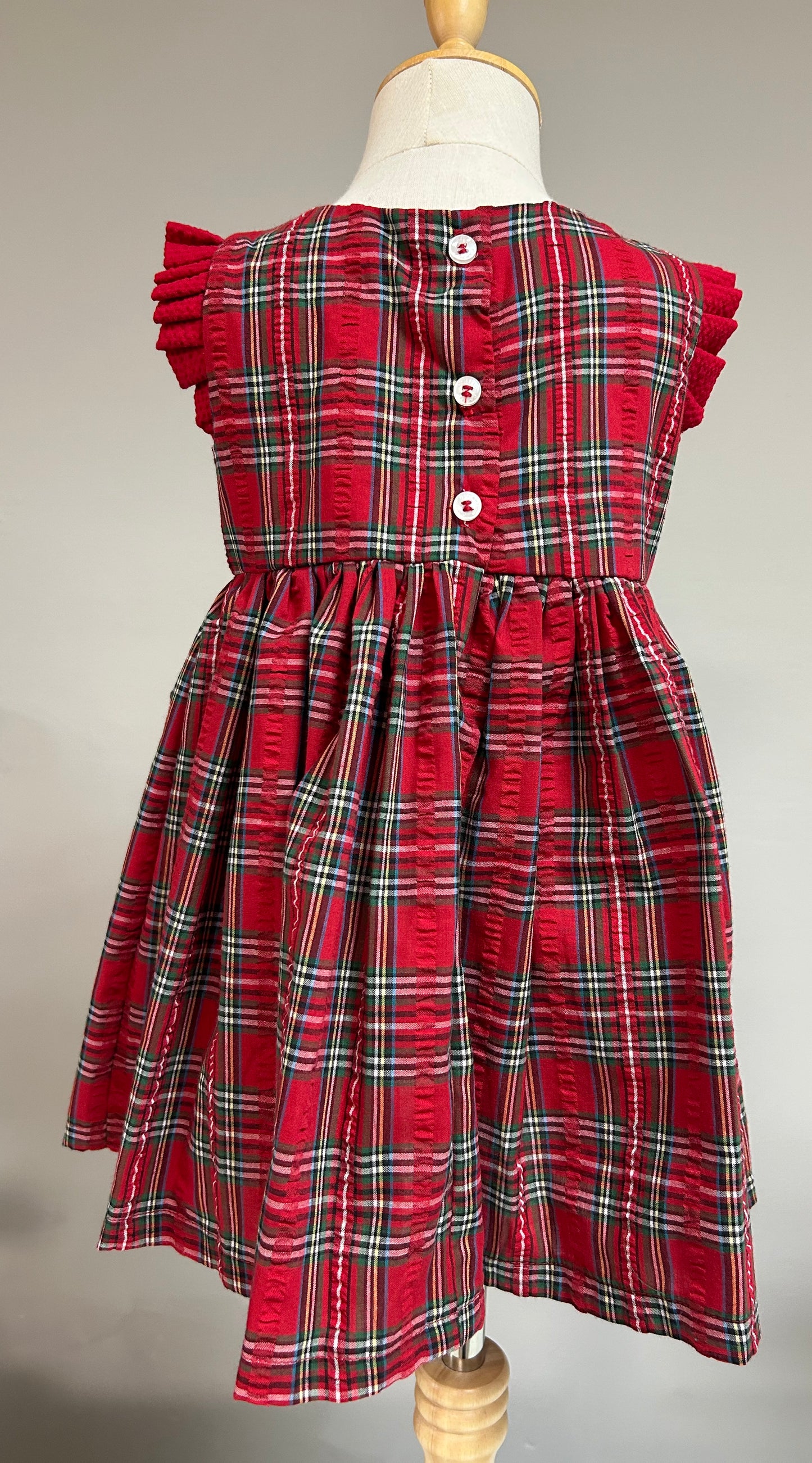 Traje Niña Tartán Navidad