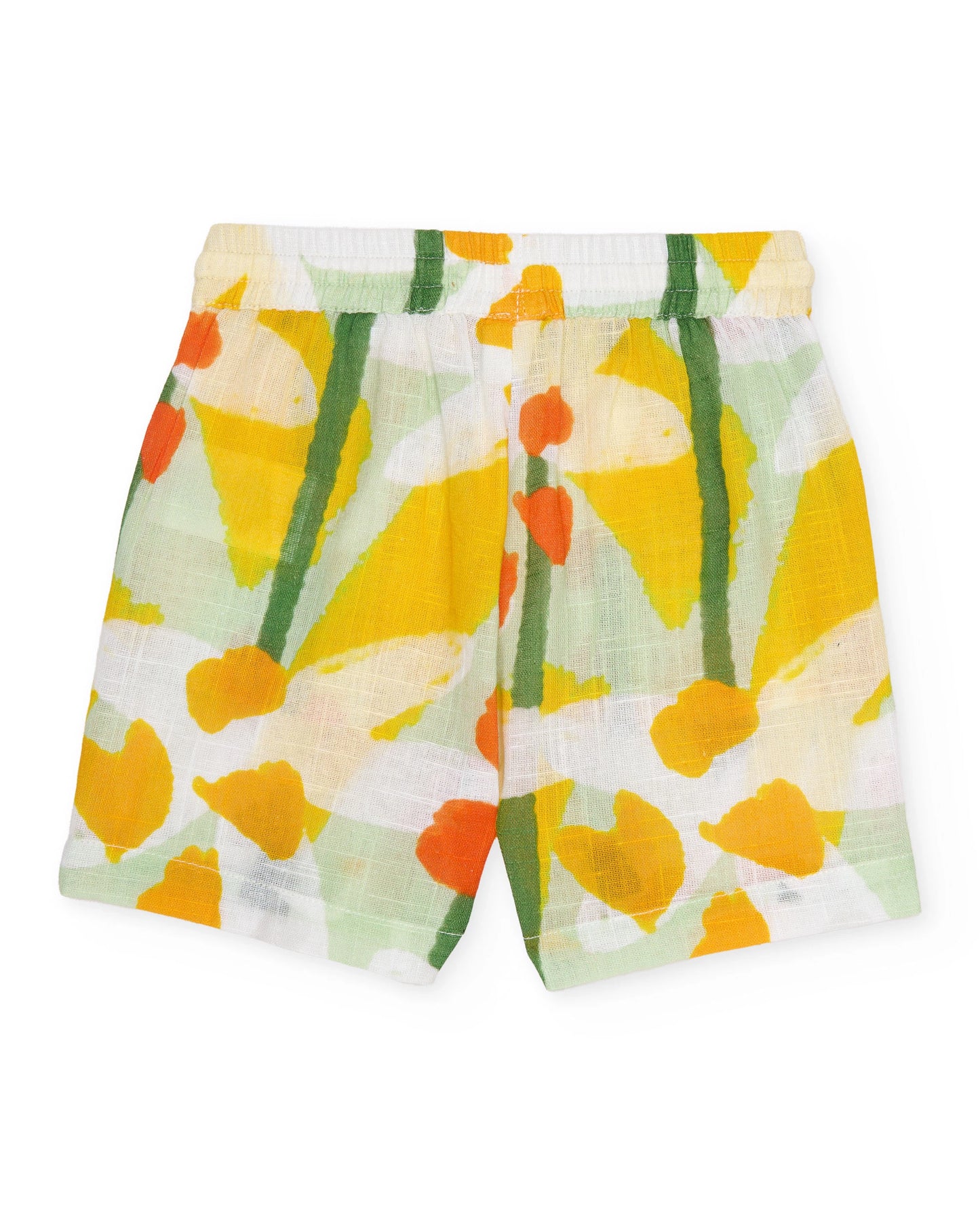 TucTuc Conjunto Camiseta de niño de punto y Pantalón gráfico con palmera Bermuda de niño de plana y tejido ligero