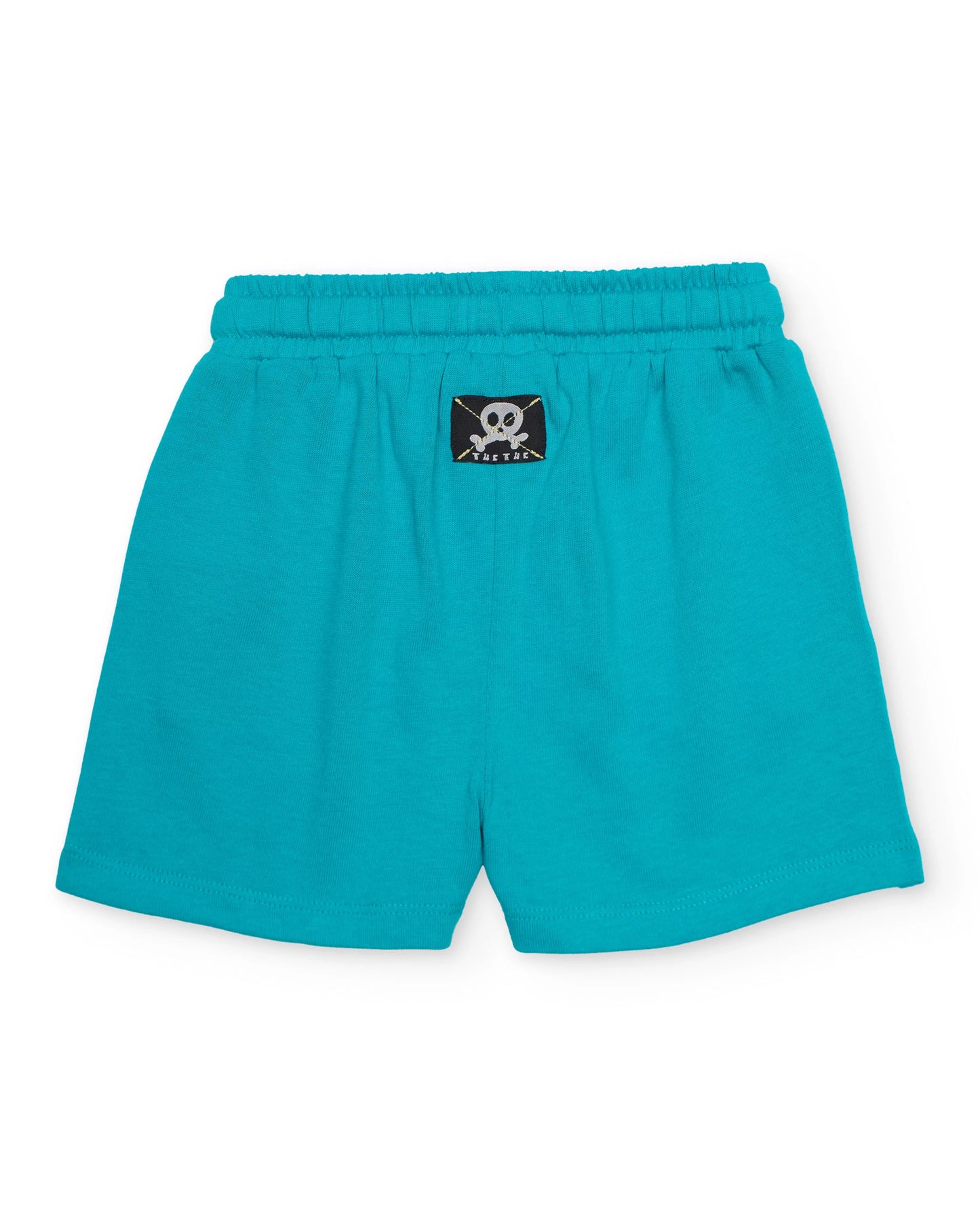 TucTuc Conjunto Camiseta y Bermudas de niño de punto y estampado de tiburones