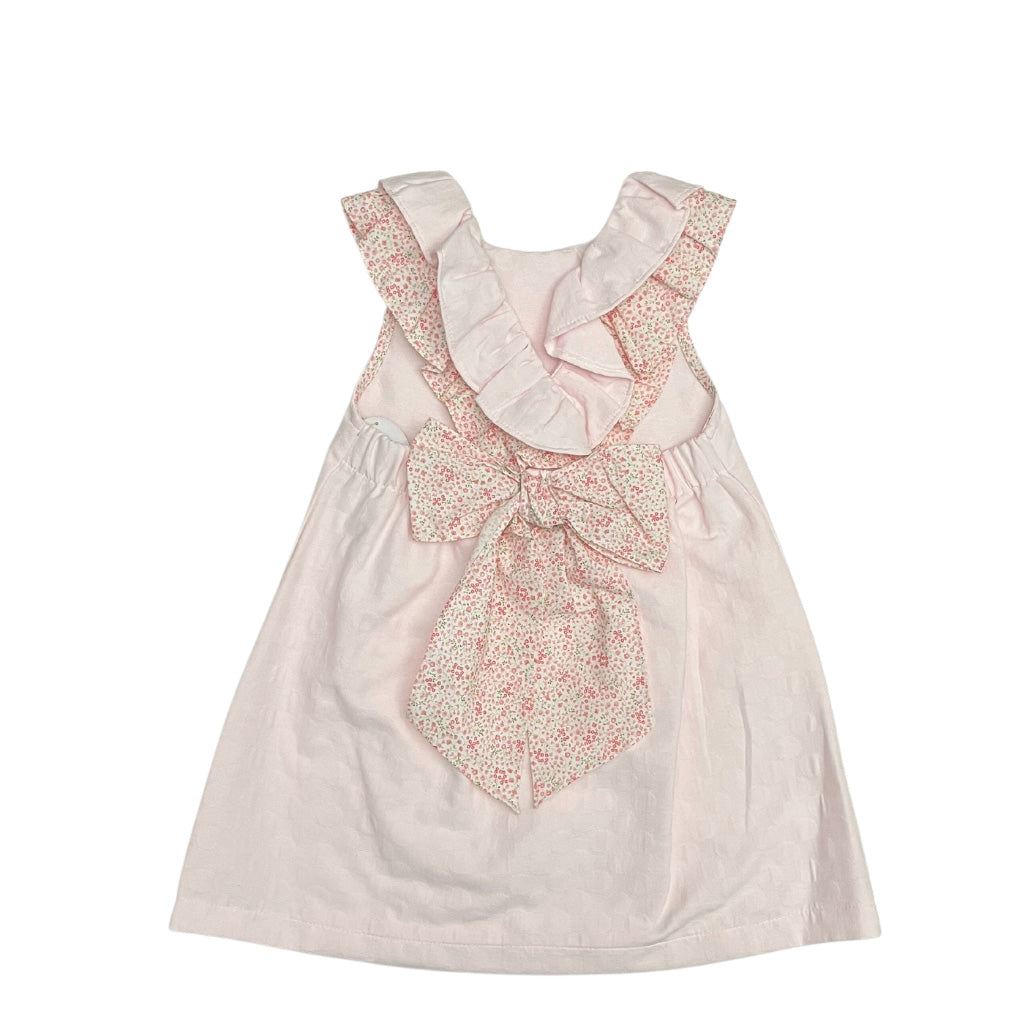 Karela Kids Pink Dress with Floral Bow Ref. 10581