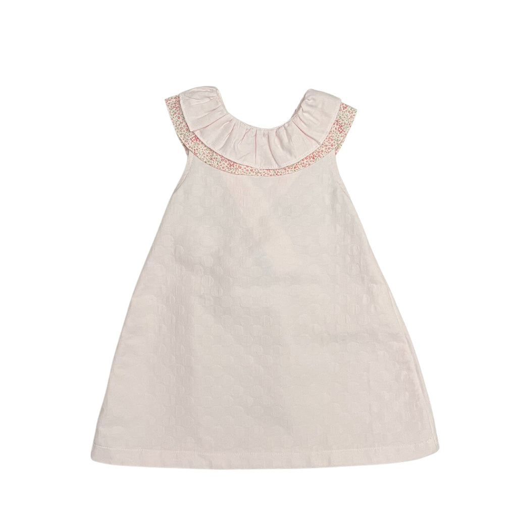 Karela Kids Pink Dress with Floral Bow Ref. 10581