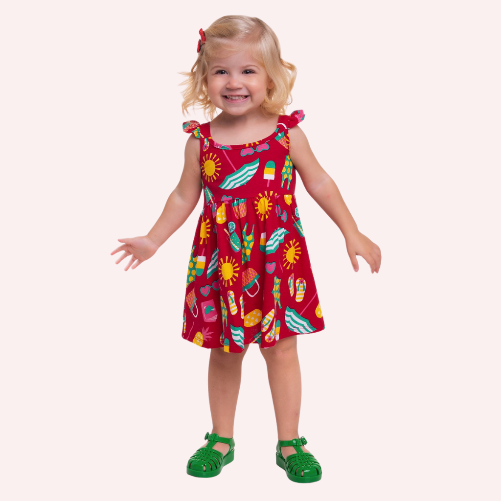 Kyly Beach Day Red Dress