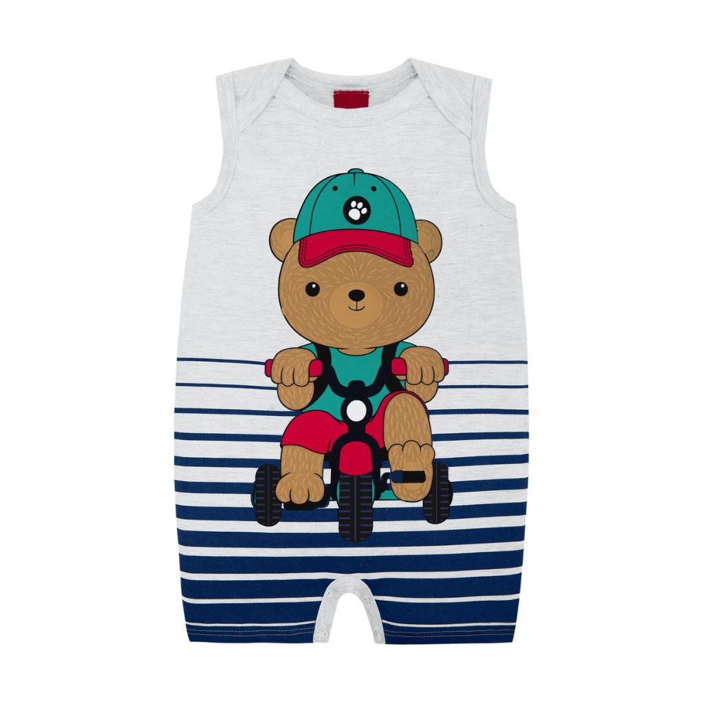 Kyly Bear on Tricycle Sleeveless Onesie