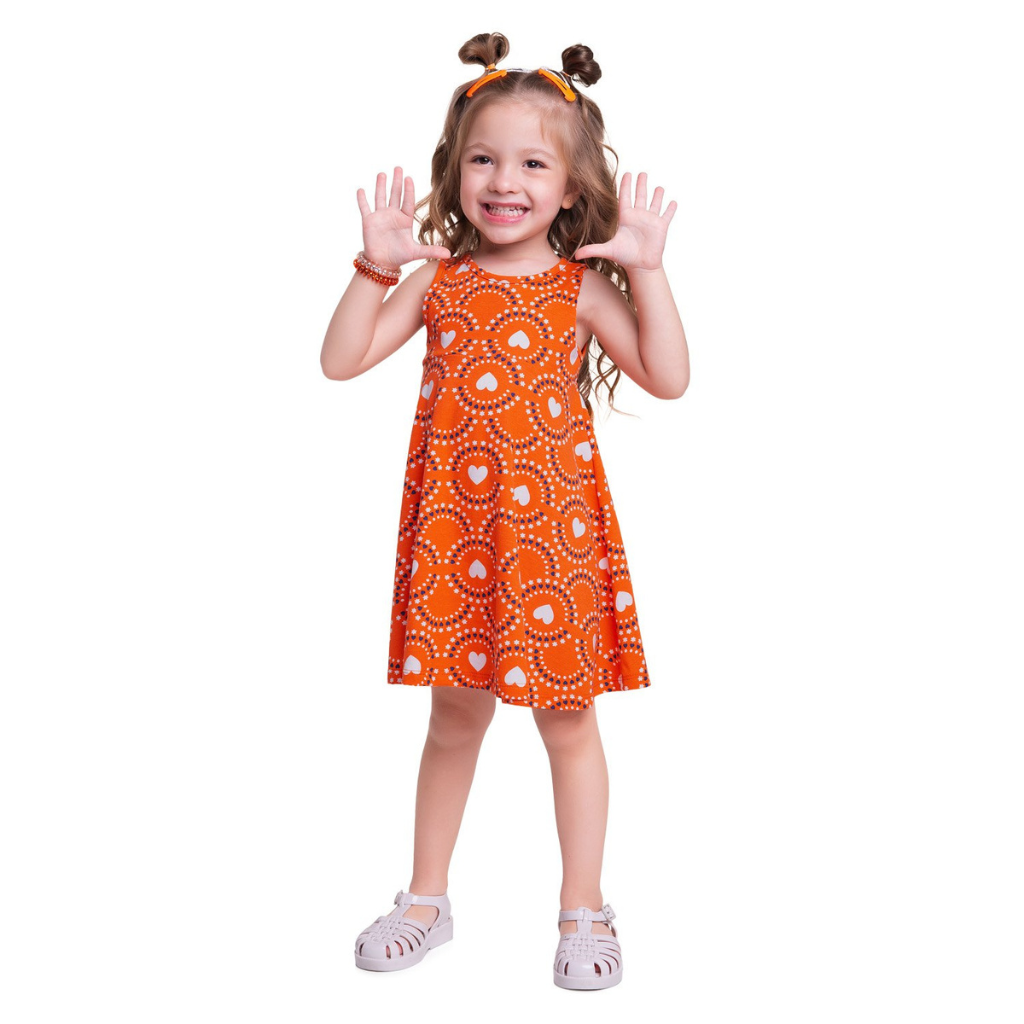 Kyly Black Dress with Red and White Hearts