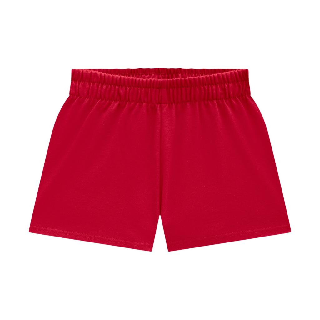 Kyly Puppy and Flowers Blue Printed Tank Top and Red Cotton Shorts