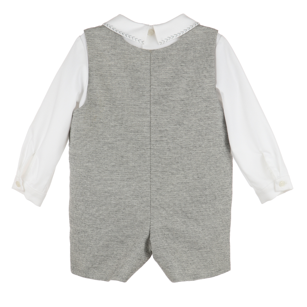 Luli & Me Grey Herringbone John John