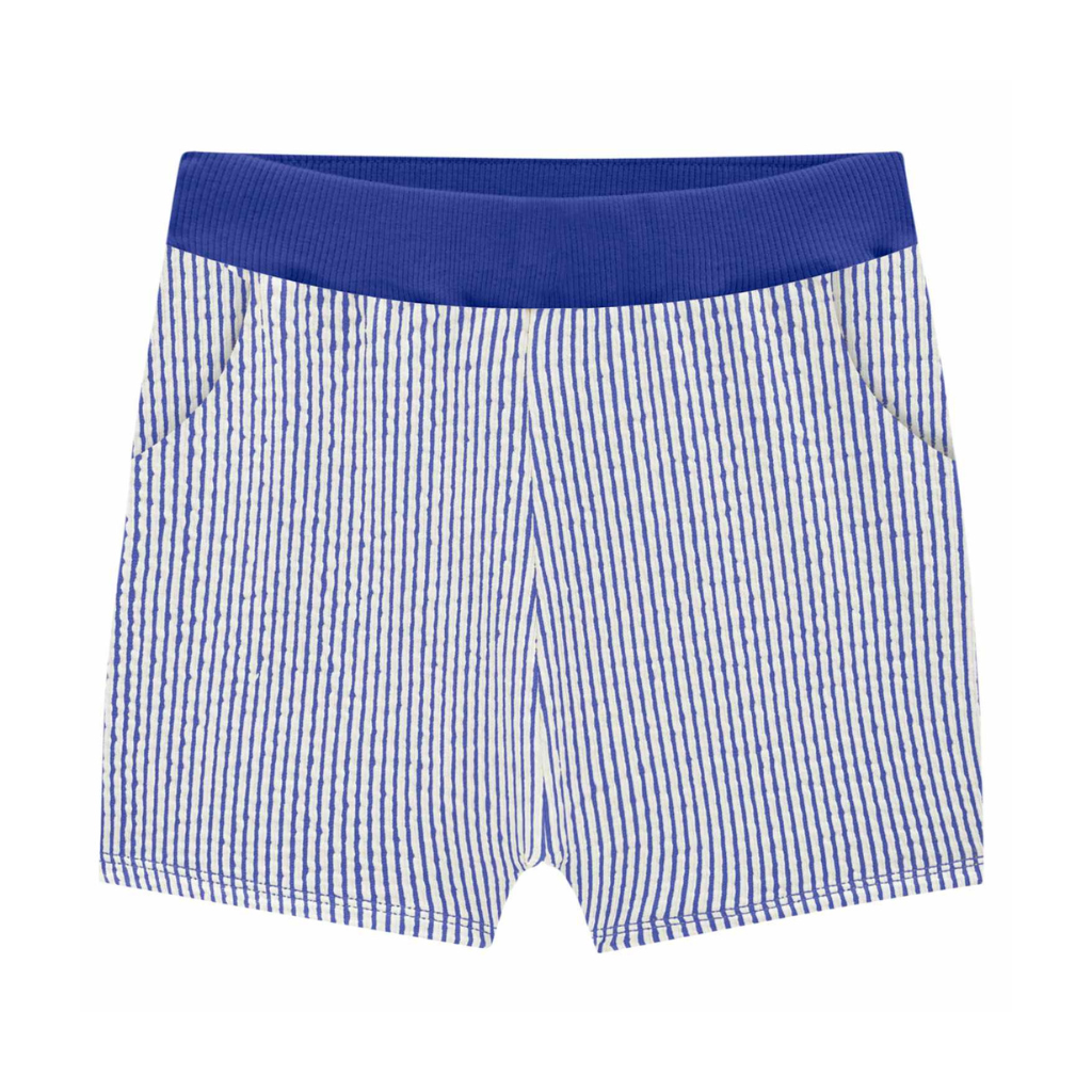 Milon Follow The Sun Button Up T-Shirt and Striped Shorts