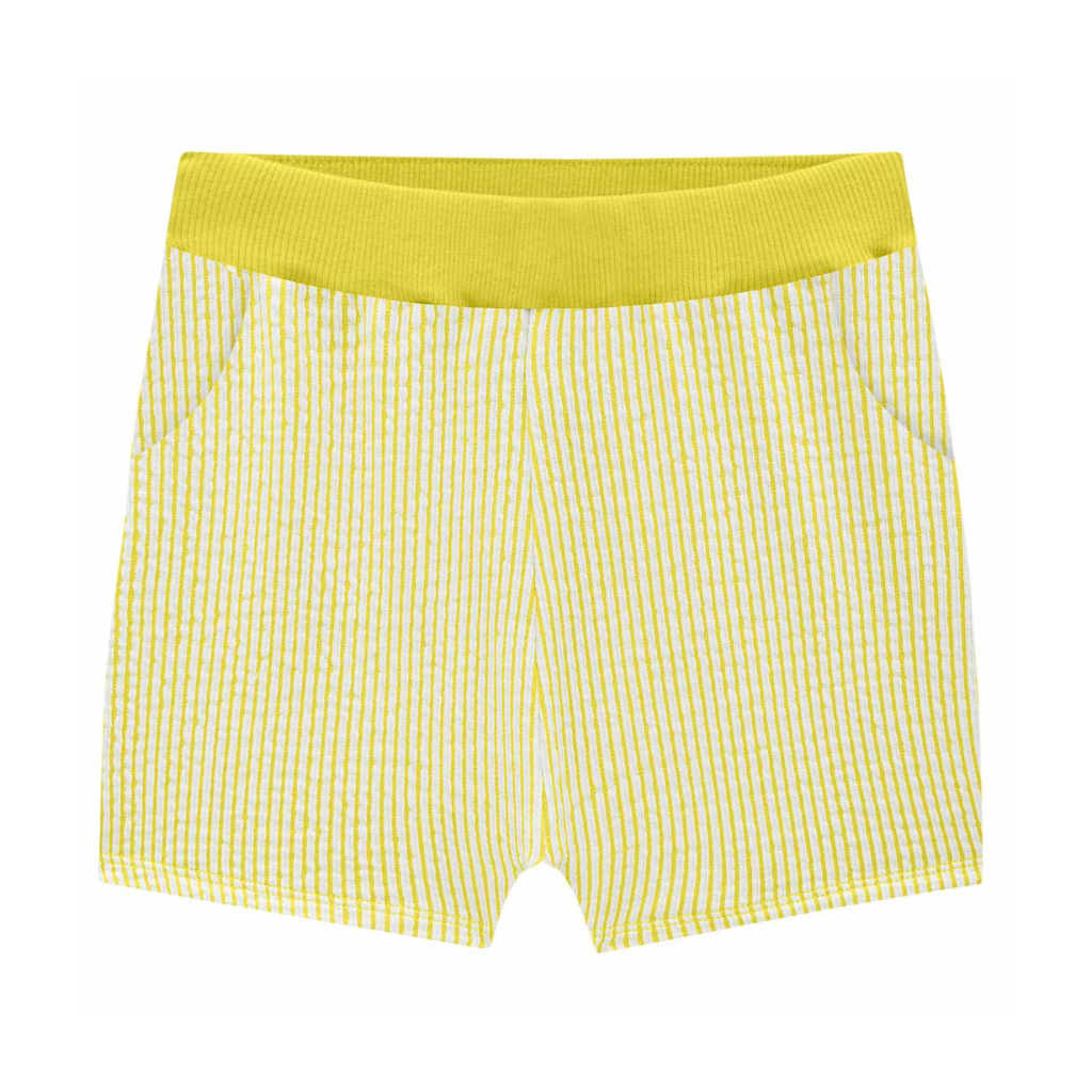 Milon Follow The Sun Button Up T-Shirt and Striped Shorts