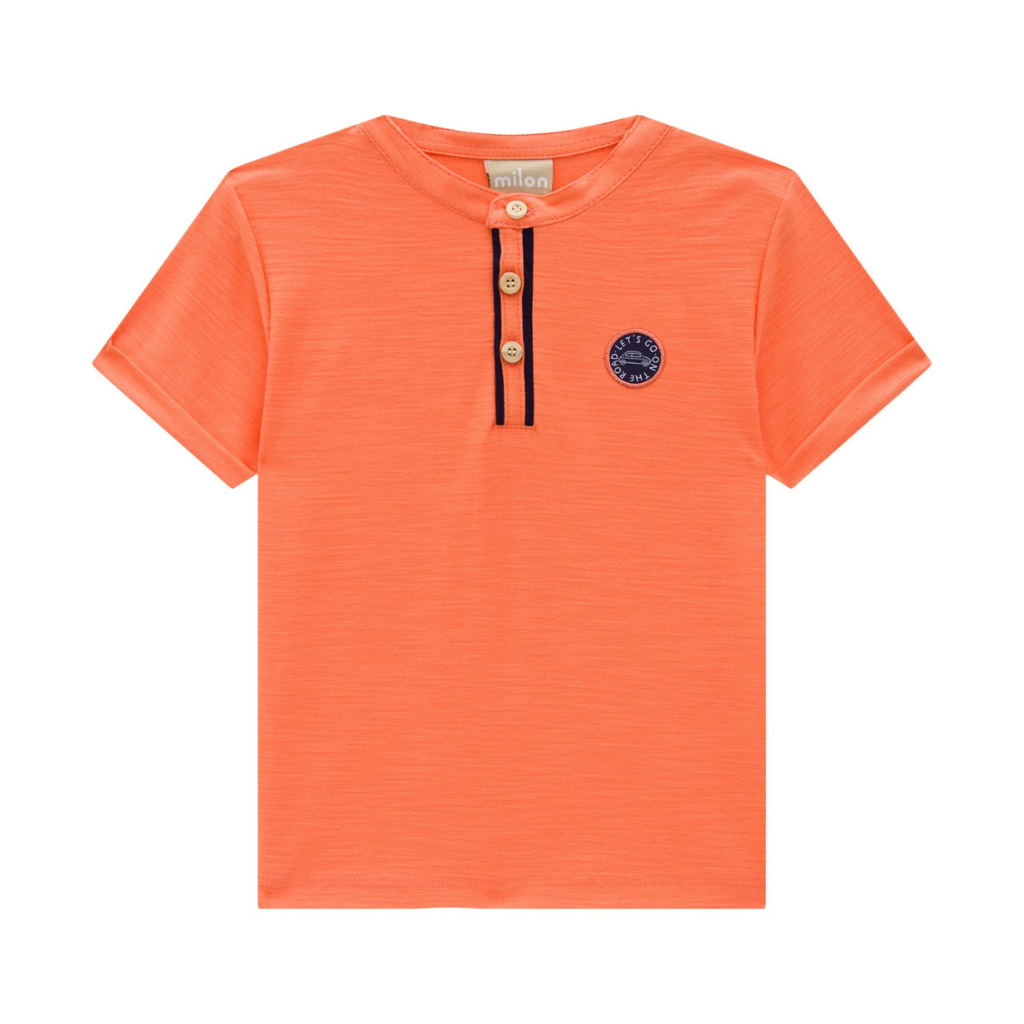 Milon Let's Go On The Road Button Up T-Shirt and Washed Shorts
