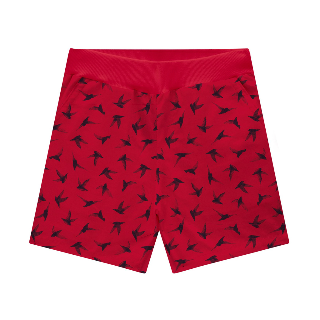 Milon Red Lighthouse Graphic T-Shirt and Shorts