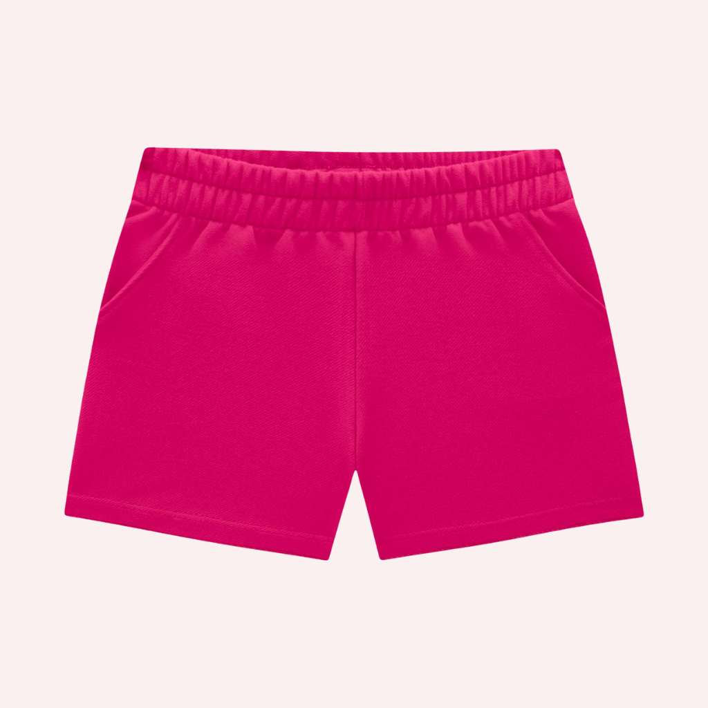 Nanai Blue Cherry Top and Pink Cotton Shorts