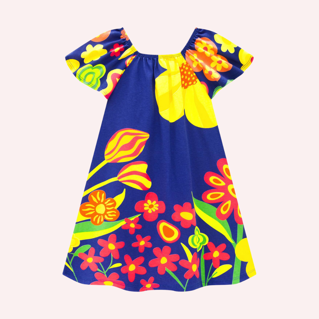 Nanai Blue Flowers Dress