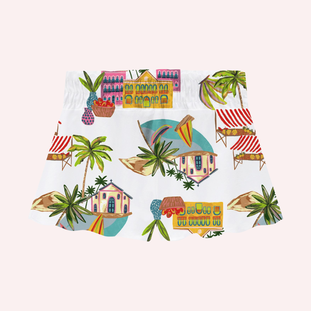 Nanai Tropical Paradise Sleeveless Top and Shorts Set