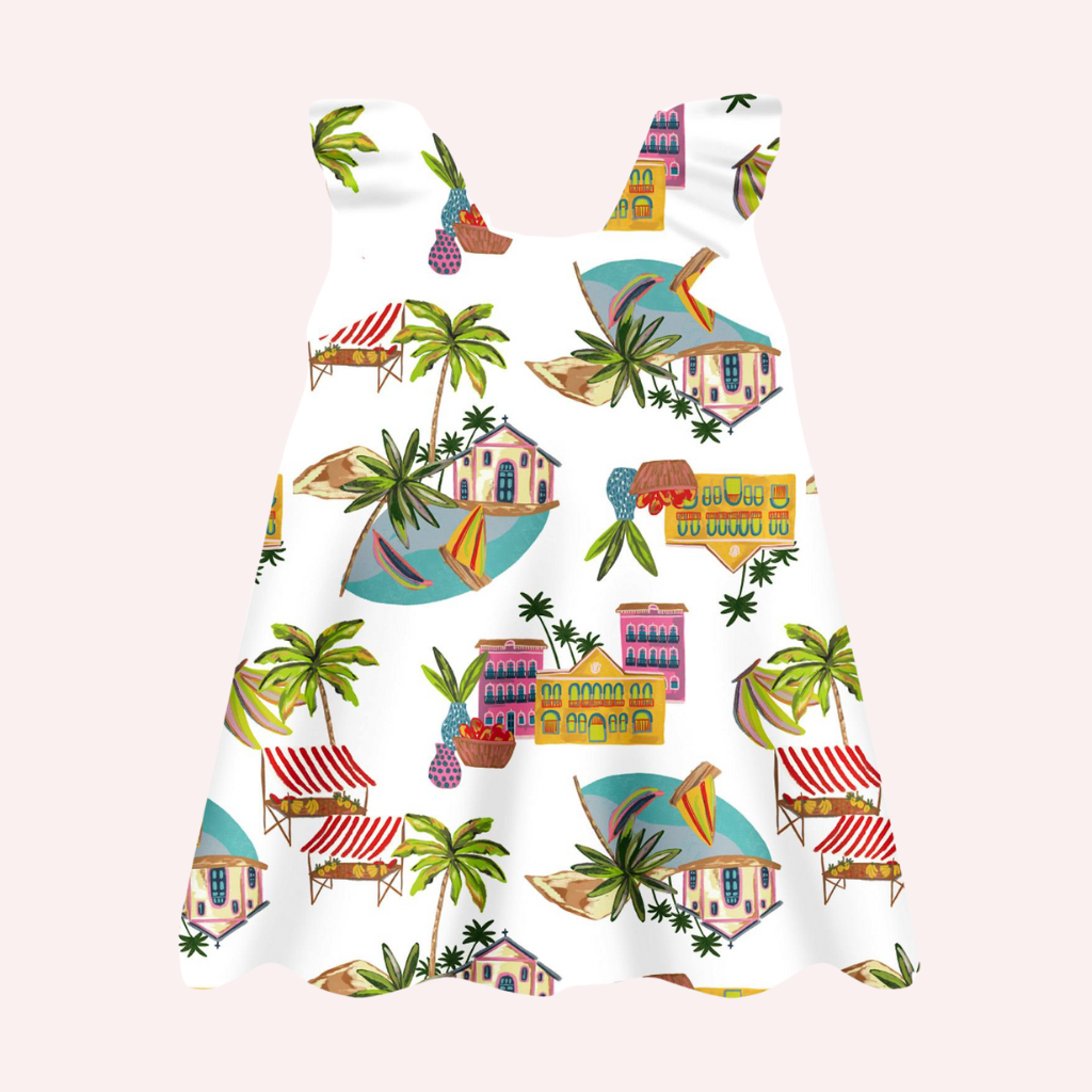 Nanai Tropical Paradise Sleeveless Dress