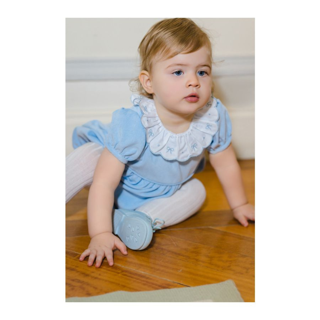 Sal & Pimenta Blush Corduroy Blue Romper