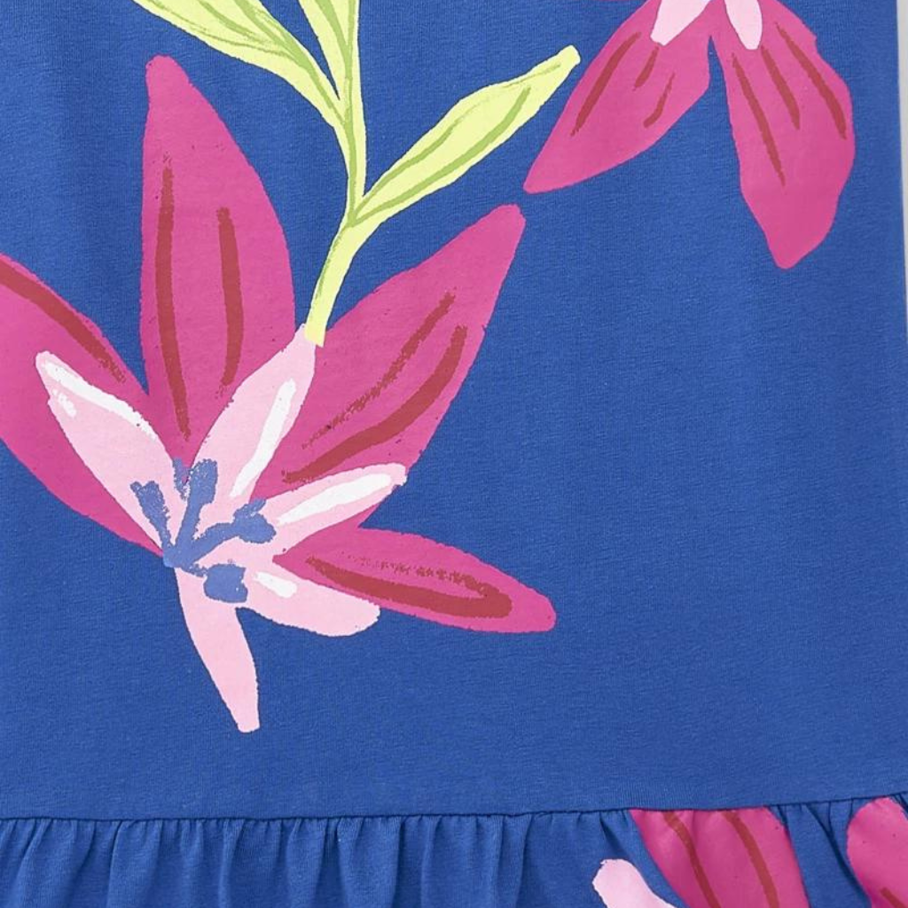 TucTuc Acid Bloom Blue Knitted Dress