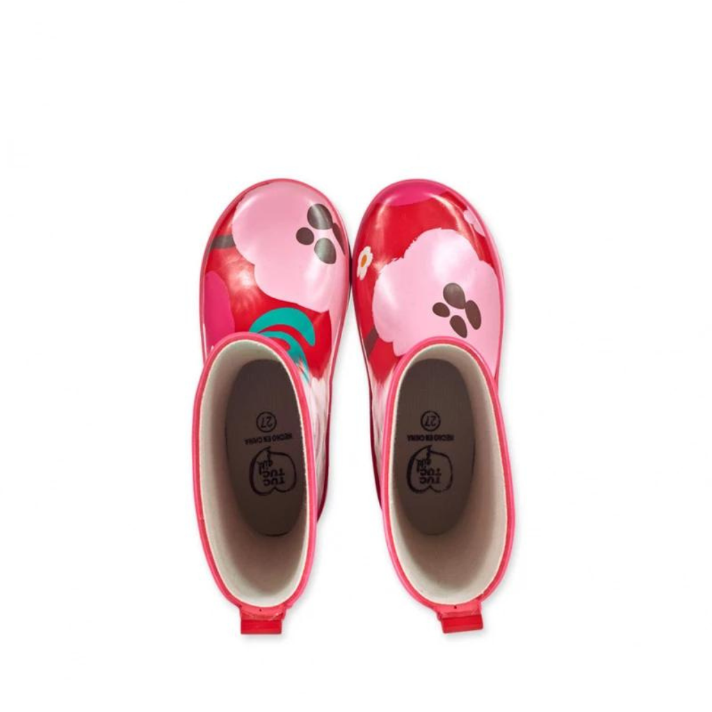 TucTuc Besties Red Wellington Water Boots