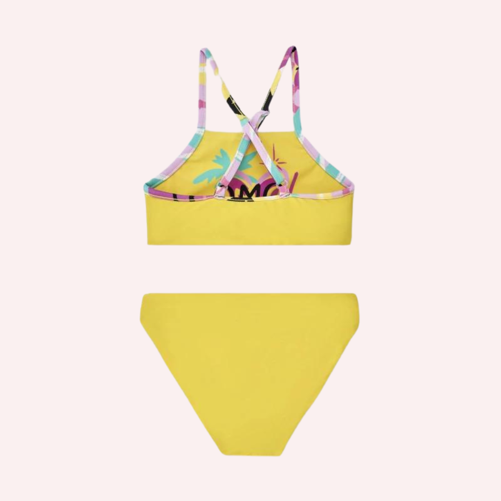 TucTuc Flamingo Mood Yellow Reversible Bikini