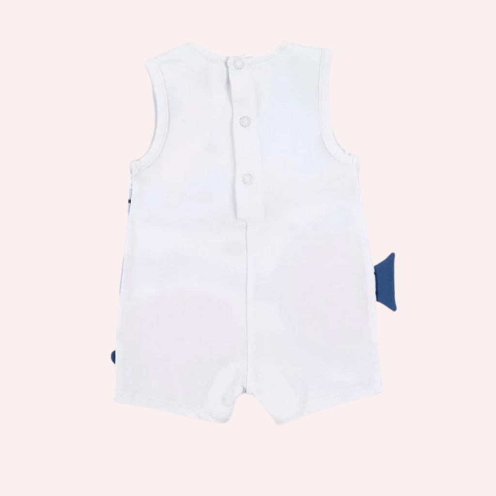 TucTuc Frutti White Knit Baby Romper