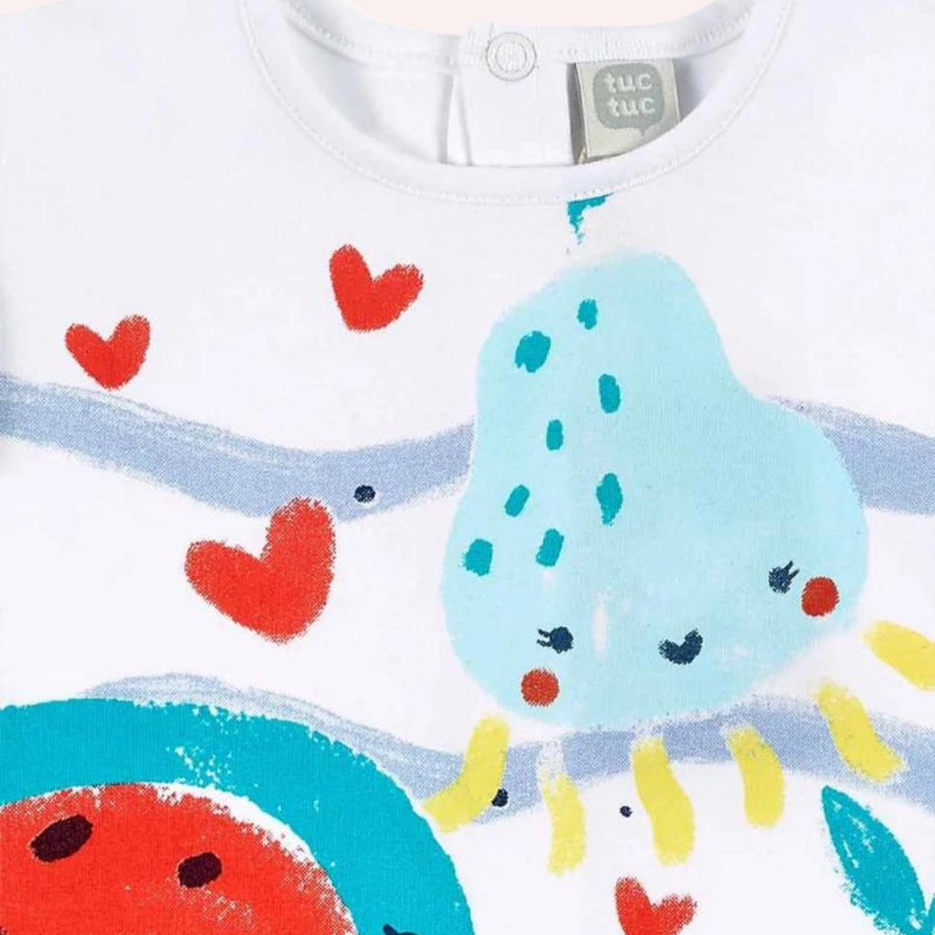 TucTuc Frutti White Knit Dress