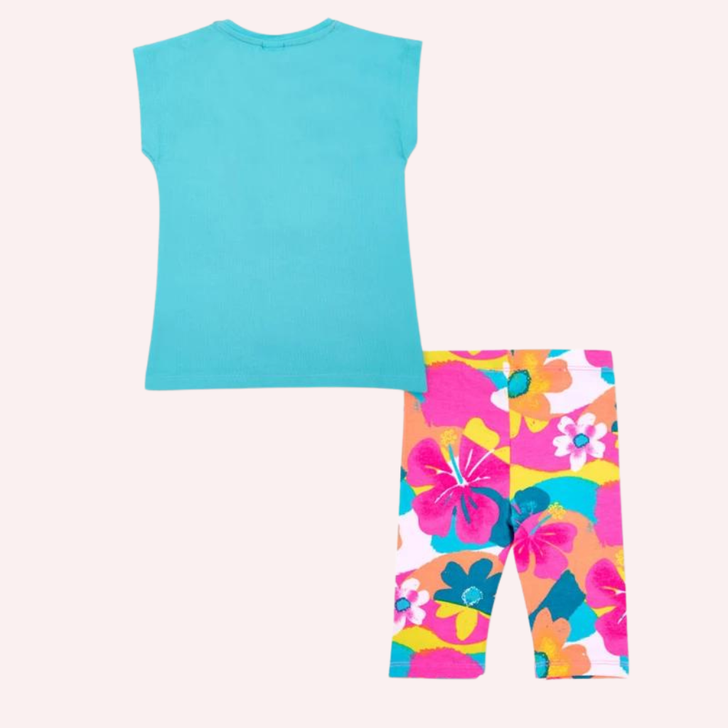 TucTuc Laguna Beach Blue Knit Leggings Set