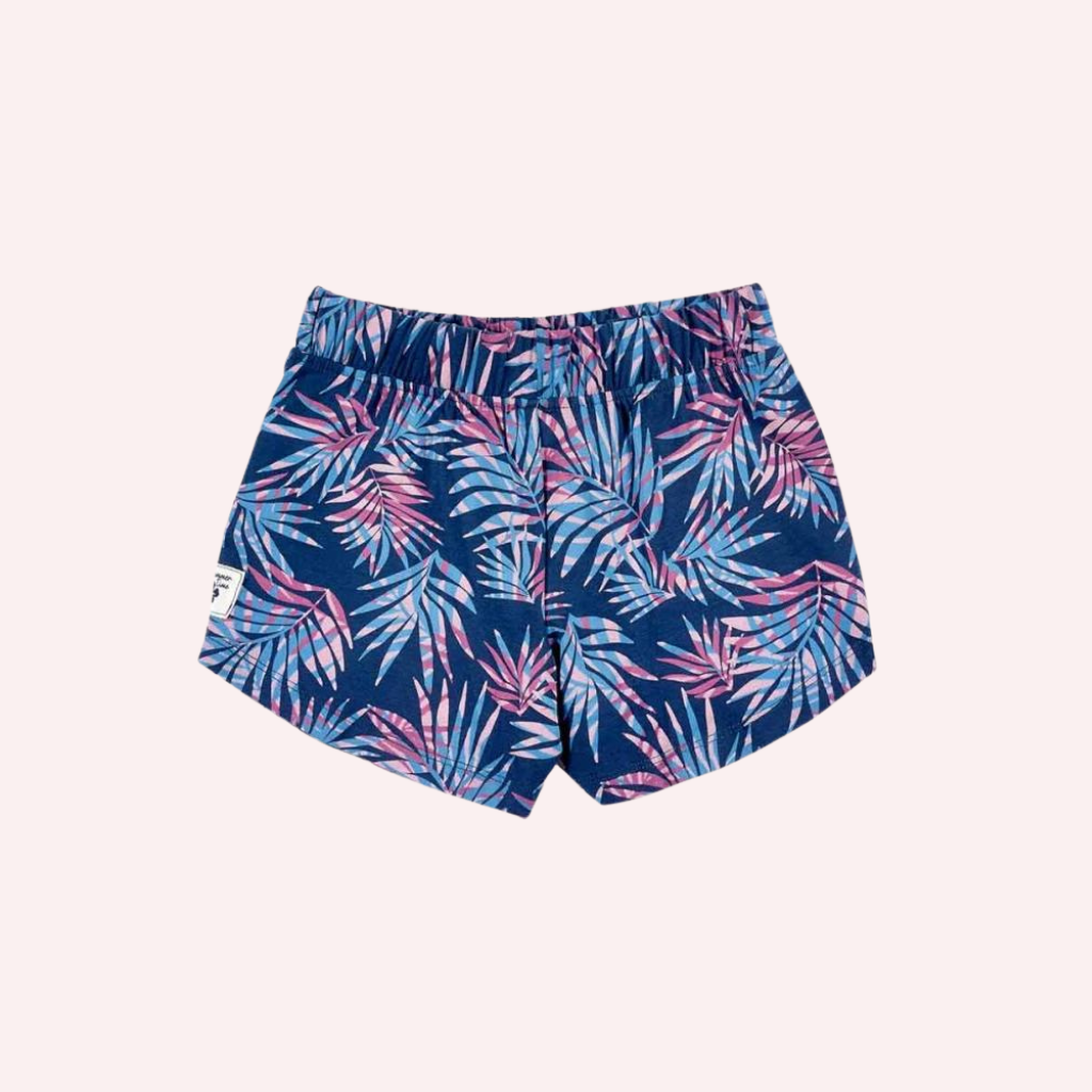 TucTuc NK California Chill Short Navy Knit T-Shirt and Printed Navy Knit Shorts
