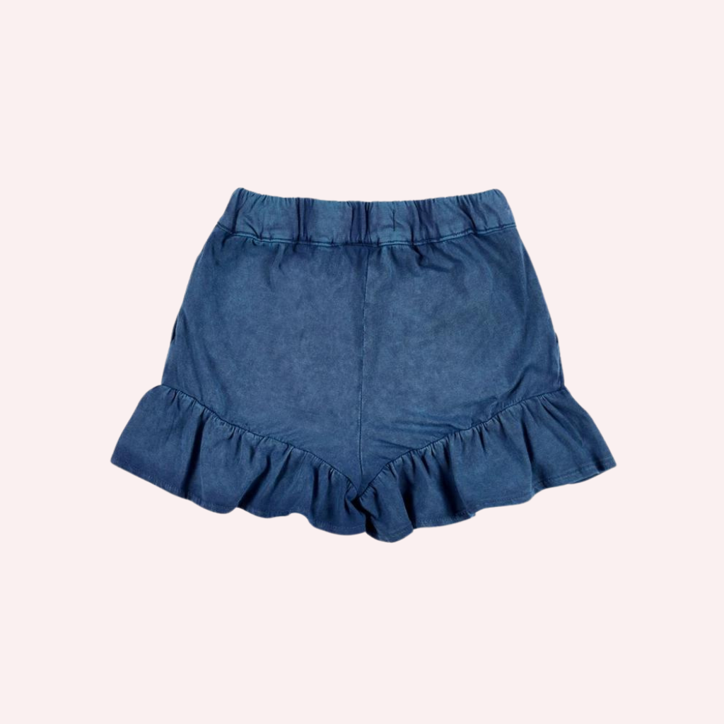 TucTuc NK California Chill White Knit Top and Navy Knit Shorts