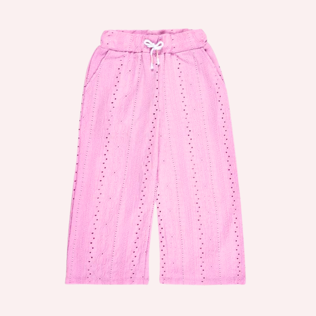 TucTuc NK Carnet De Voyage Pink Knit Top and Pants Set