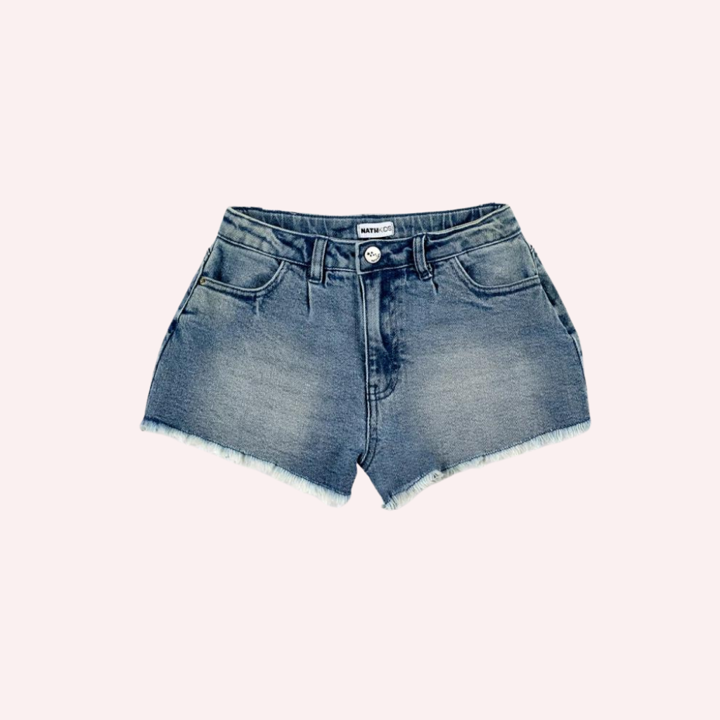 TucTuc NK Carnet De Voyage Pink and Blue Knit T-Shirts and Denim Shorts (3 Piece Set)C
