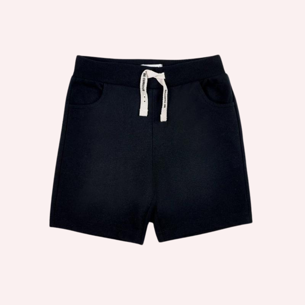 TucTuc NK Urban Attitude White Emoji T-Shirt and Black Bermuda Shorts