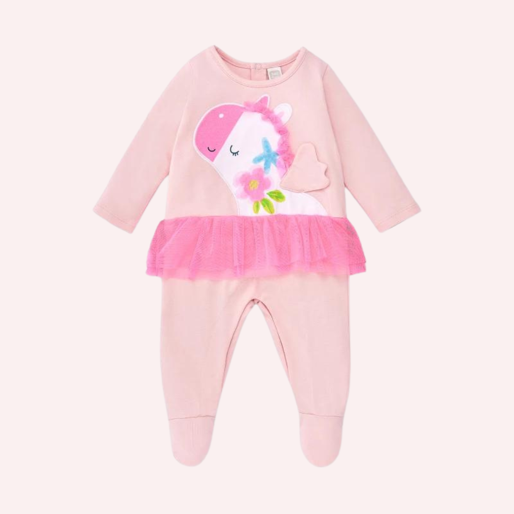 TucTuc Over The Rainbow Pink Knitted Romper