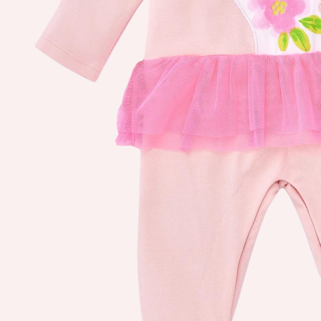 TucTuc Over The Rainbow Pink Knitted Romper