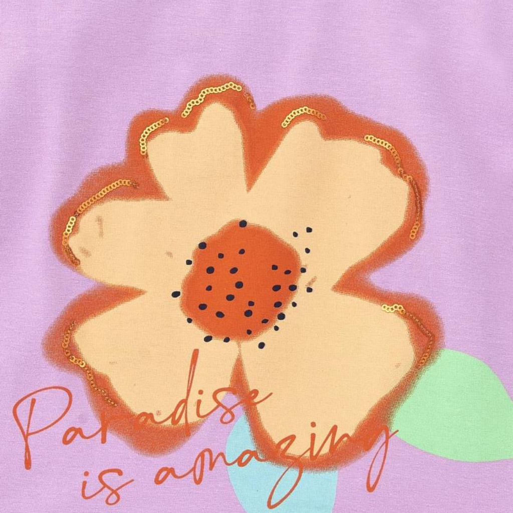 TucTuc Paradise Beach Lilac Knit Shorts Set