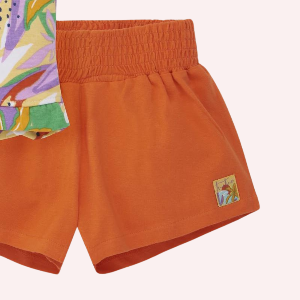 TucTuc Paradise Beach Orange Knit Set