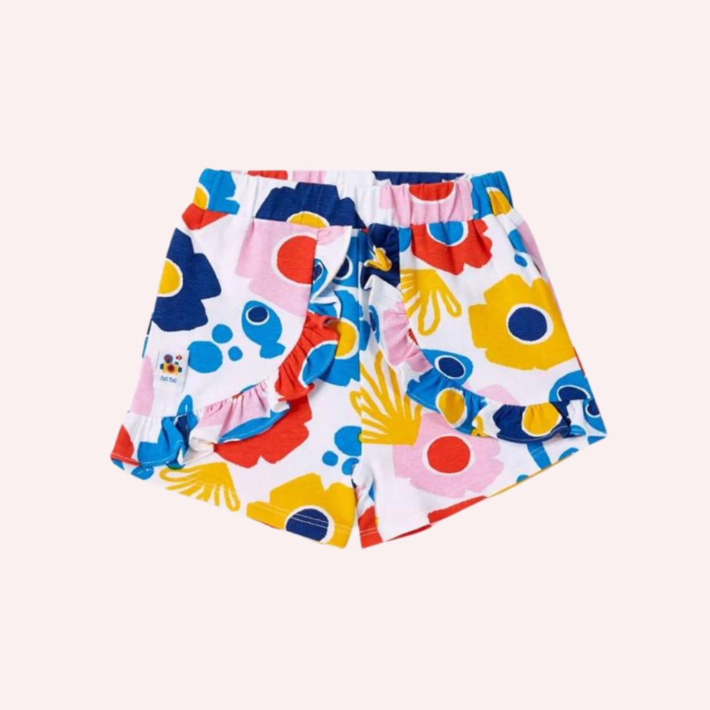 TucTuc Salty Air Blue Knitted T-Shirt and White Knit Shorts