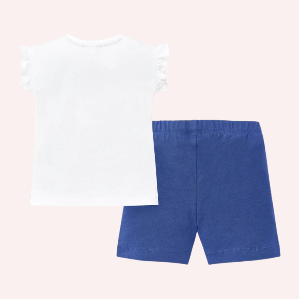 TucTuc Salty Air Blue and White Knit Set