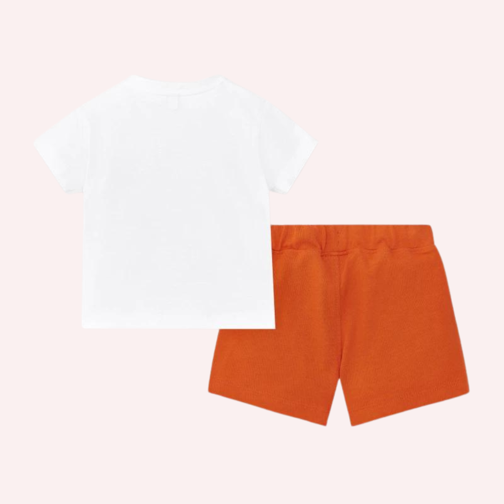 TucTuc Salty Air White and Red Knit Set
