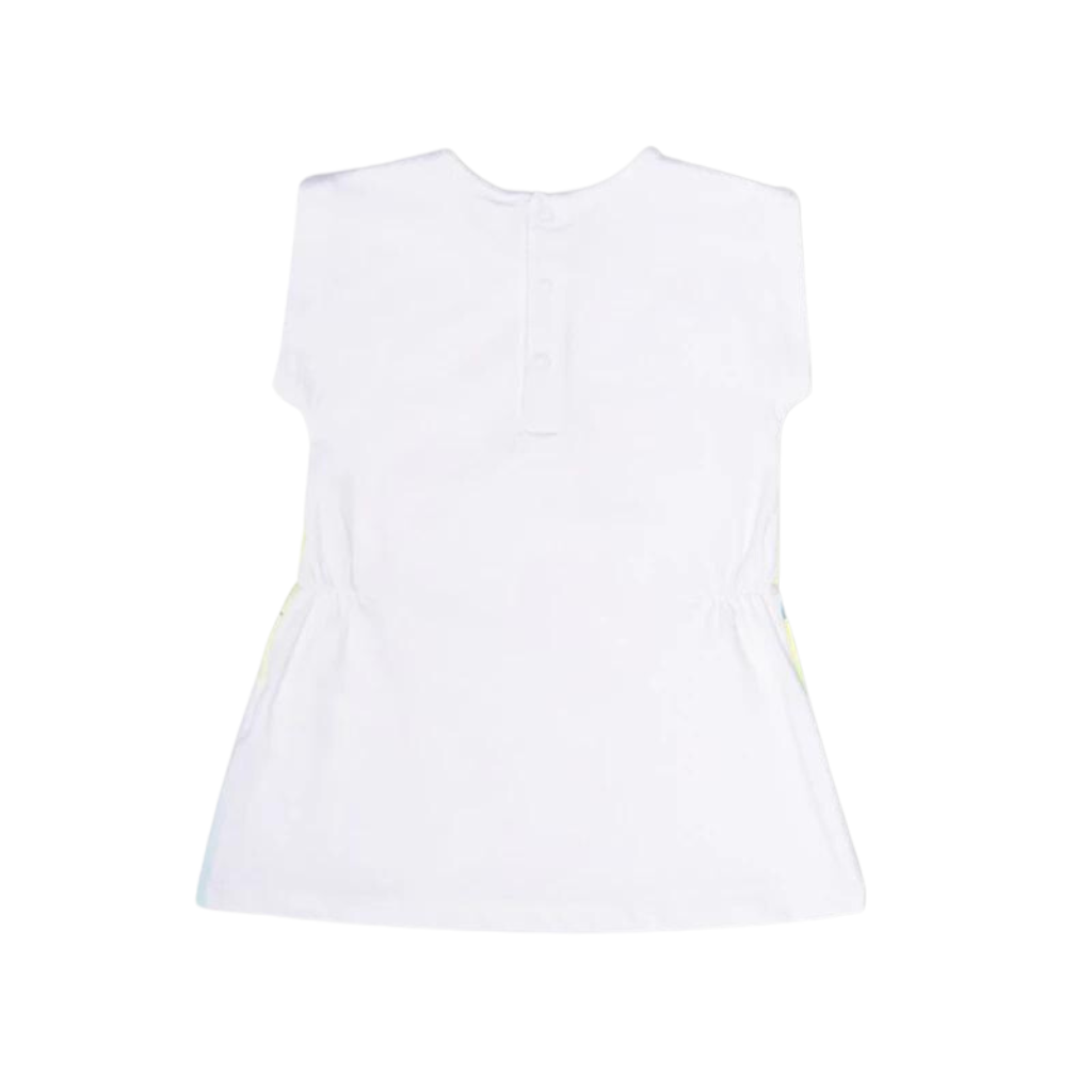 TucTuc Seashell Mermaid Printed White Knit Dress