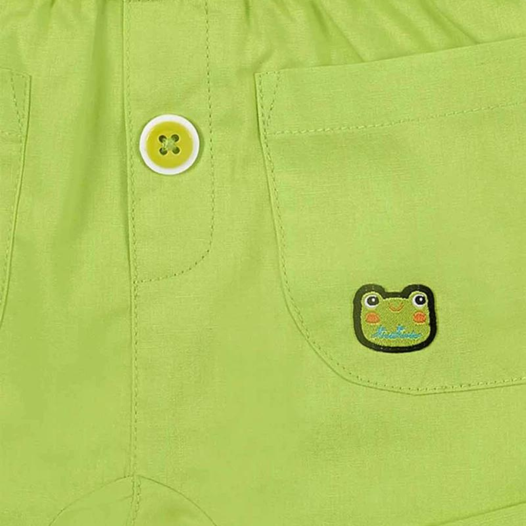 TucTuc Water Lilies Green White Poplin Knit Set