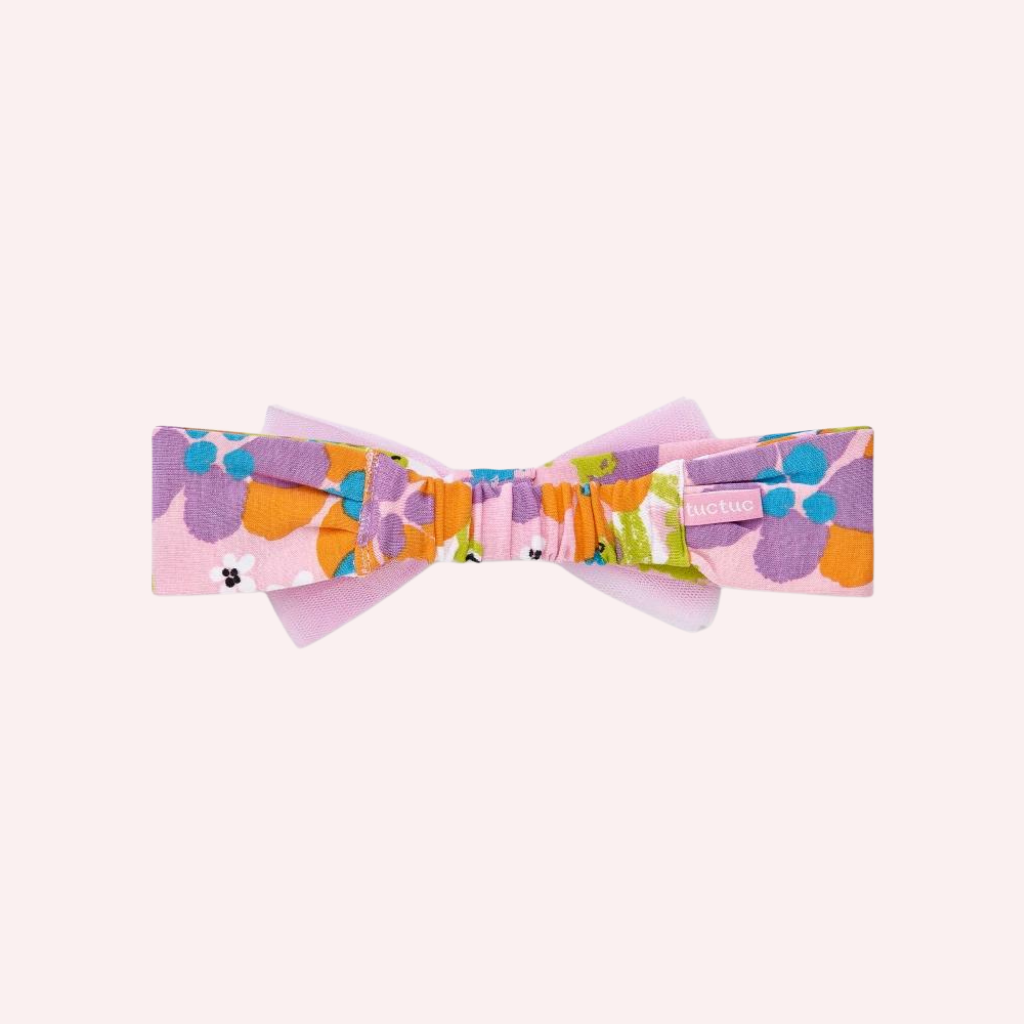 TucTuc Water Lilies Pink Knit Headband