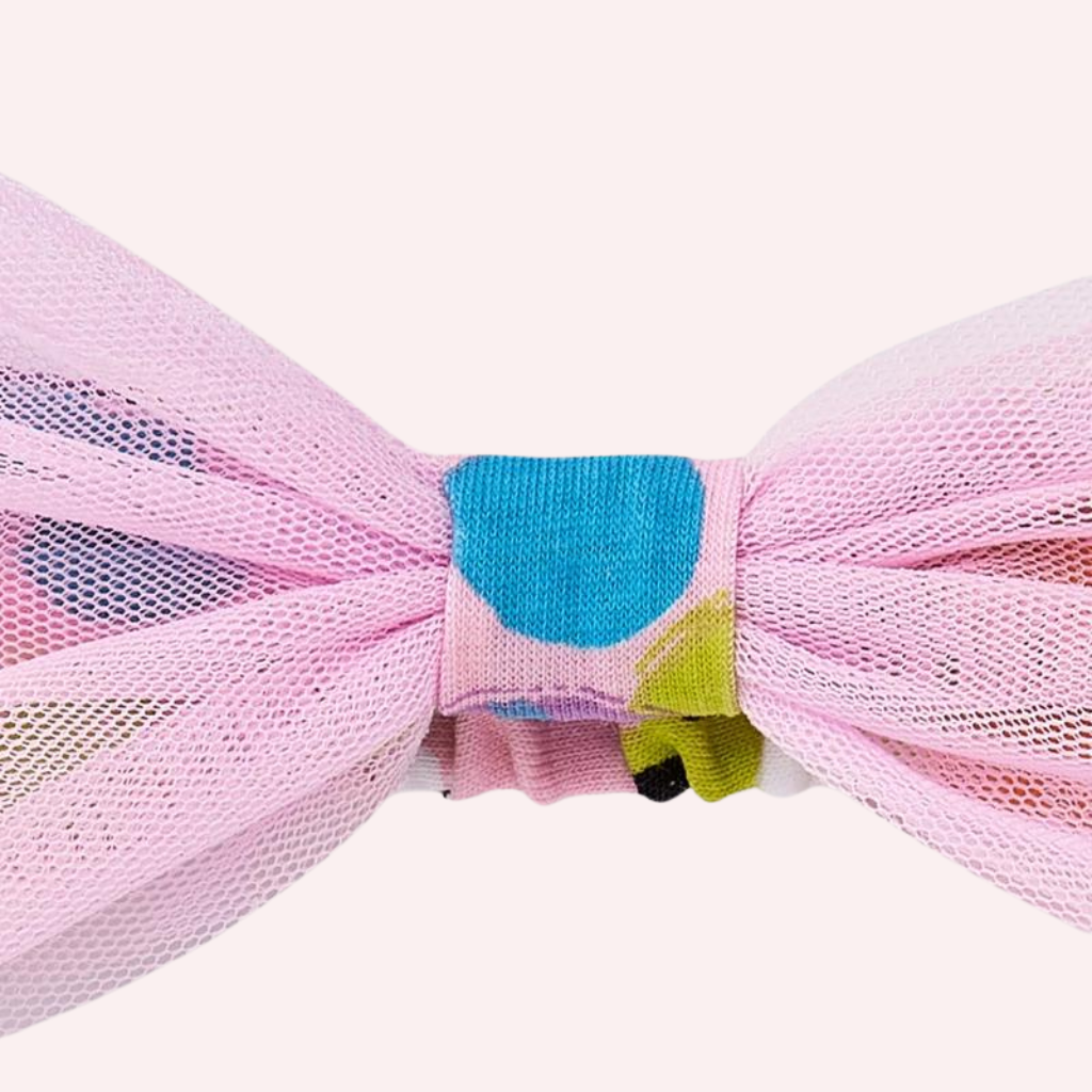 TucTuc Water Lilies Pink Knit Headband